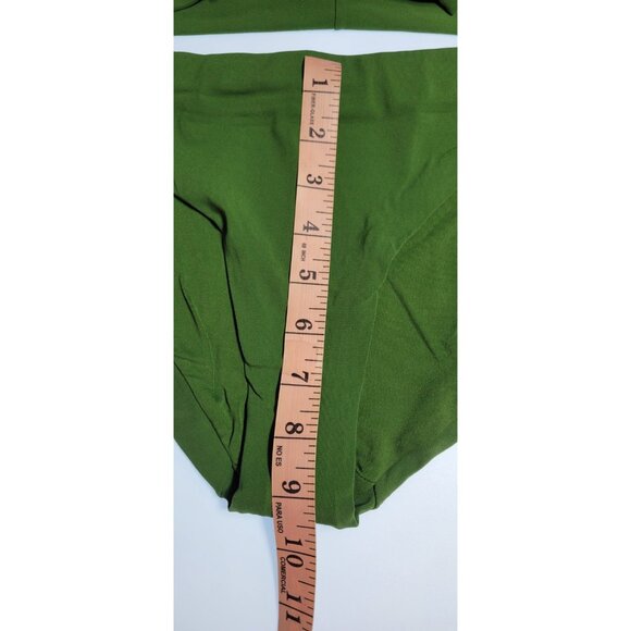 Robin Piccone Ava High Weist Top V Neck Swim Green Bikini Set Sz Medium #02 - Picture 9 of 10